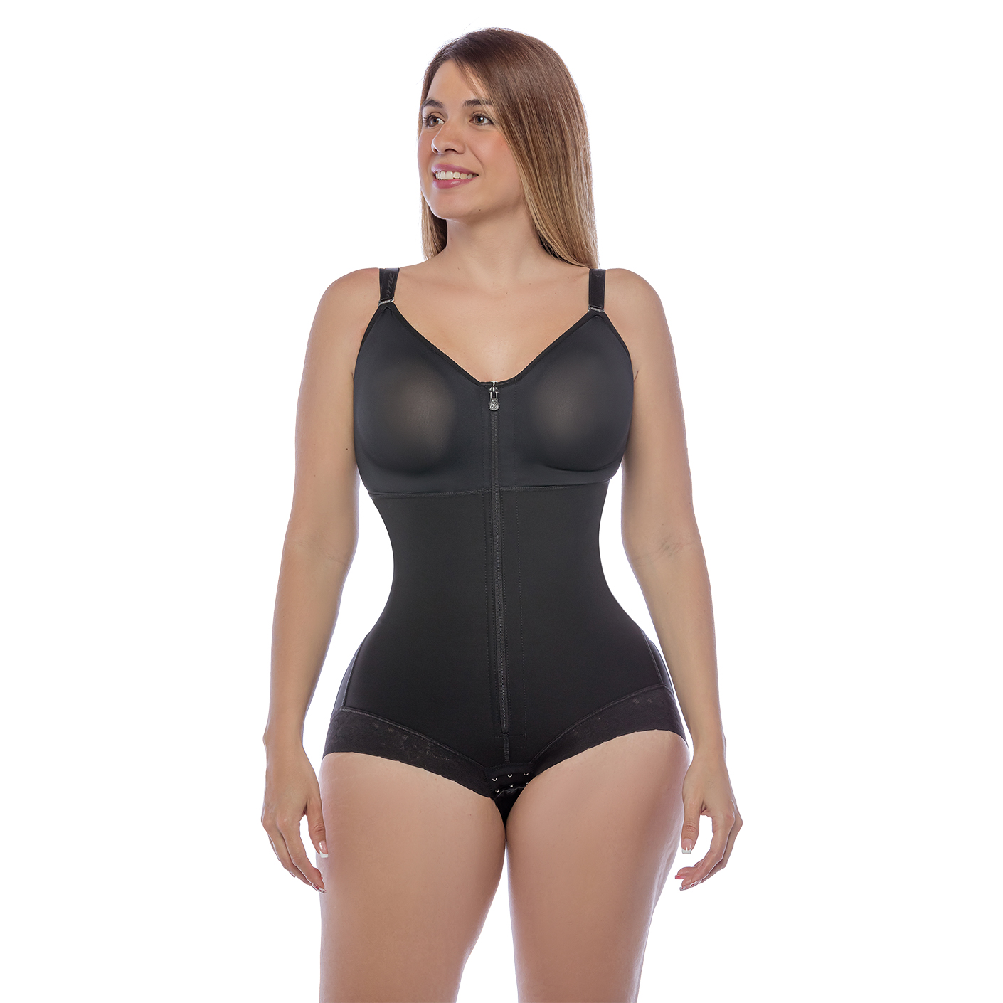 420 Body panty con brasier y encaje siliconado