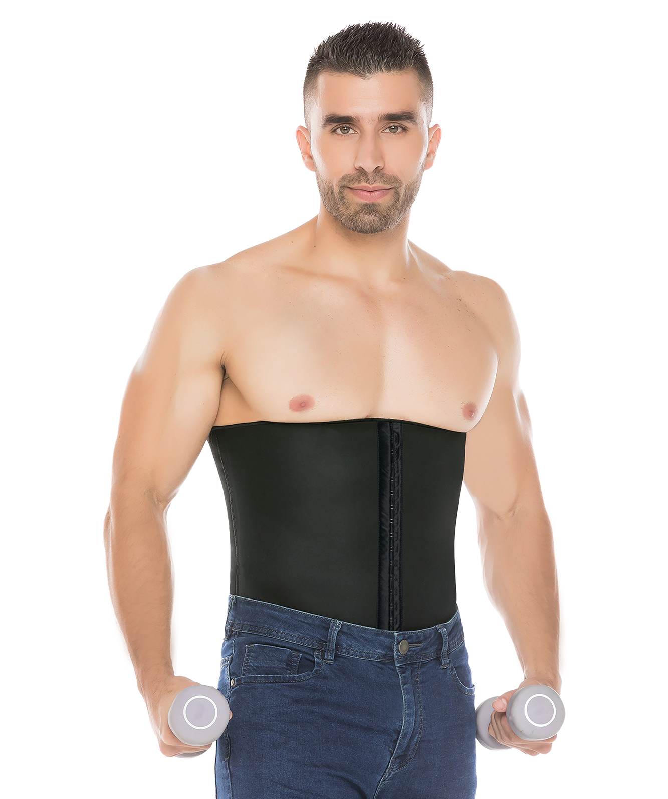 684-S Cinturilla tubular en neopreno unisex con broches - Imagen 2
