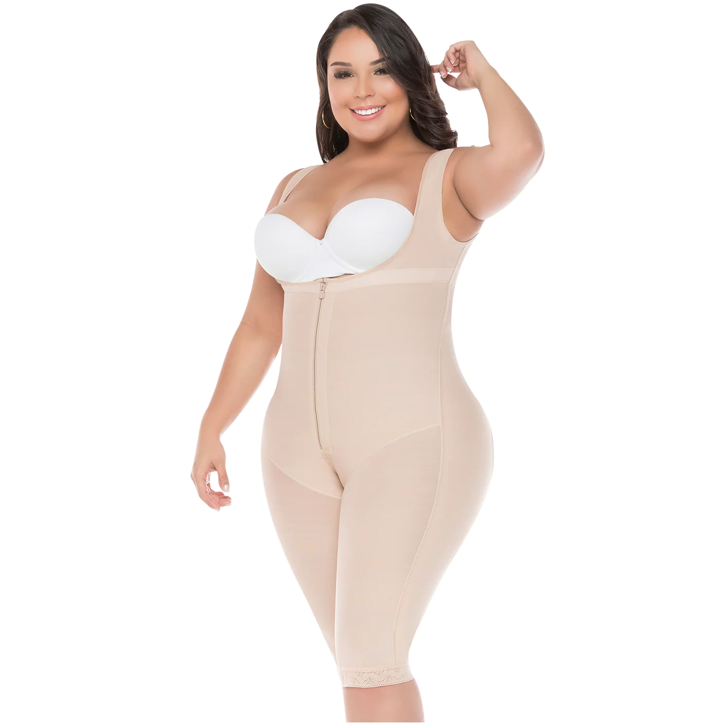 517 Faja lipoescultura manga sisa cola en lycra - Imagen 4