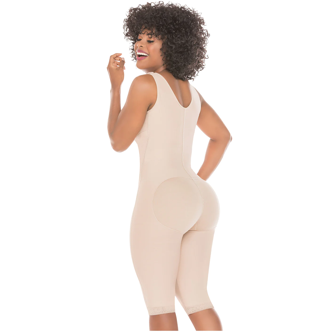 517 Faja lipoescultura manga sisa cola en lycra - Imagen 2