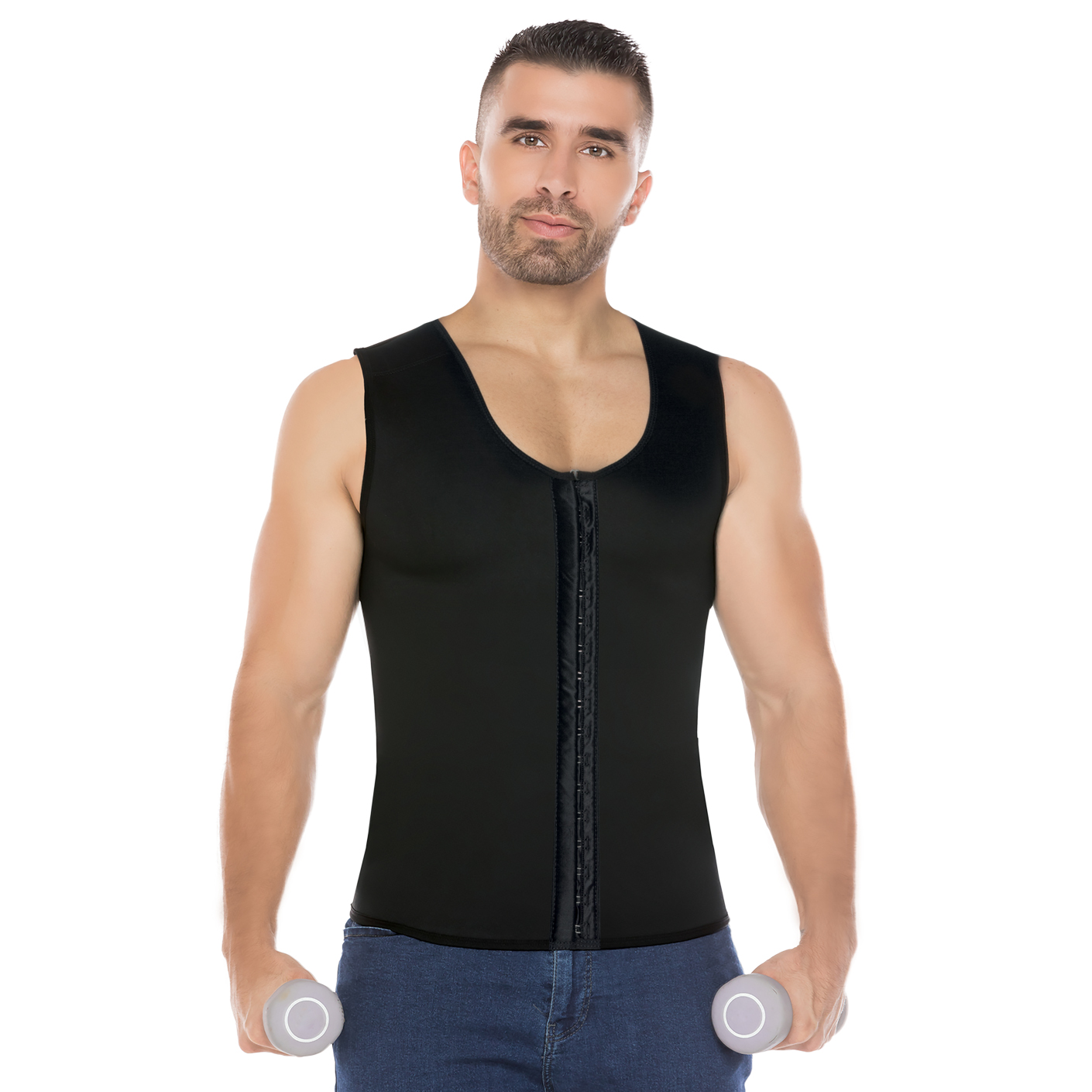 677-S Chaleco hombre en neopreno con cierre